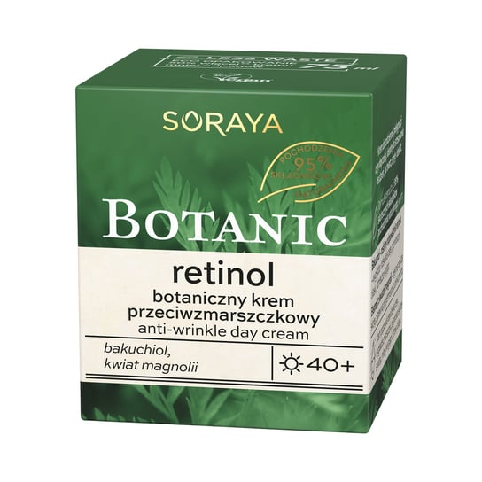 Soraya Botanic Retinol 40+ botaniczny krem przeciwzmarszczkowy na dzień 75ml Soraya