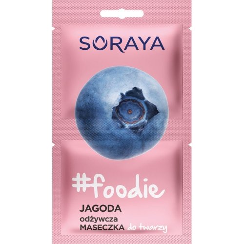 Soraya, #Foodie, maseczka do twarzy odżywcza jagoda, 2x5  ml Soraya