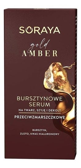 Soraya Gold Amber Bursztynowe Serum Przeciwzmarszczkowe Na Twarz, Szyje I Dekolt 30Ml Soraya