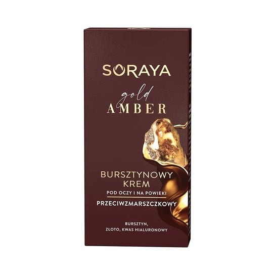 Soraya Gold, Amber, Bursztynowy krem przeciwzmarszczkowy pod oczy i na powieki, 15 ml Soraya