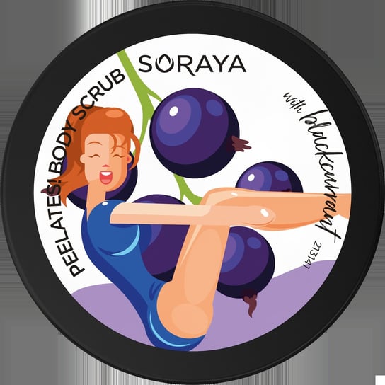Soraya, Healthy Body Diet, wygładzający scrub do ciała z drobinkami cukru i olejem z czarnej porzeczki, 200 g Soraya