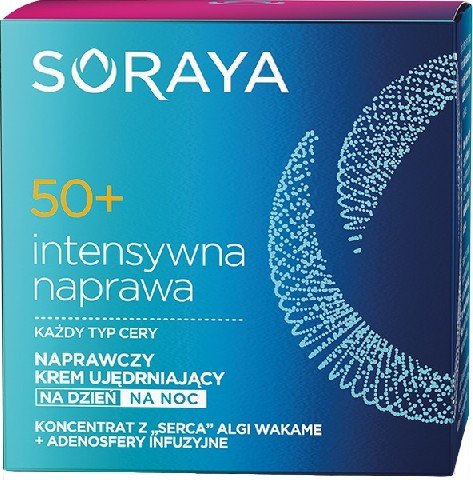 Soraya, Intensywna Naprawa 50+, krem naprawczy ujędrniający na dzień i noc, 50 ml Soraya