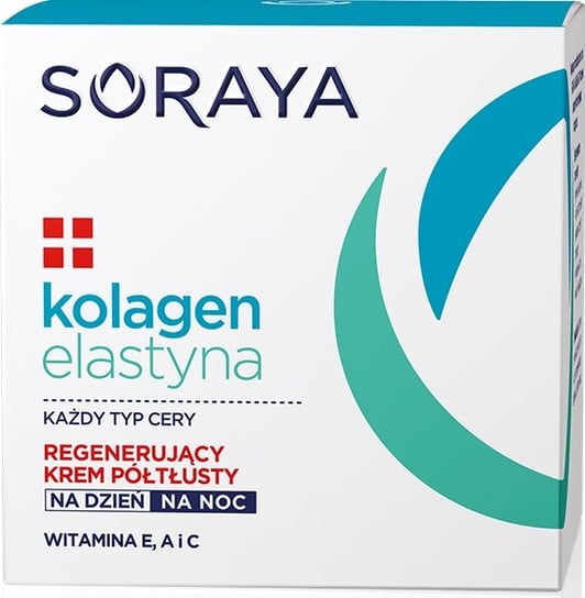 Soraya, Kolagen & Elastyna, regenerujący krem półtłusty na dzień i noc, 50 ml Soraya