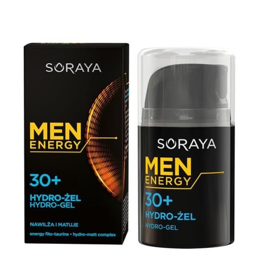 Soraya, Men Energy 30+, hydro-żel nawilżający do twarzy, 50 ml Soraya