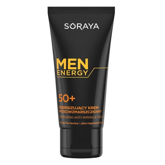 Soraya, Men Energy 50+, energizujący krem przeciwzmarszczkowy, 50 ml Soraya
