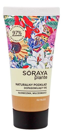 Soraya, Plante, Podkład naturalny dopasowujący się 02 Nude, 30 ml Soraya