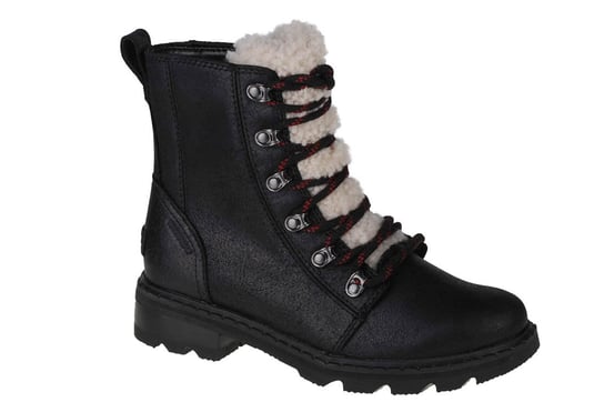 Sorel Lennox Lace Cozy WP Boot 1952511010, Damskie, buty zimowe, Czarne Sorel