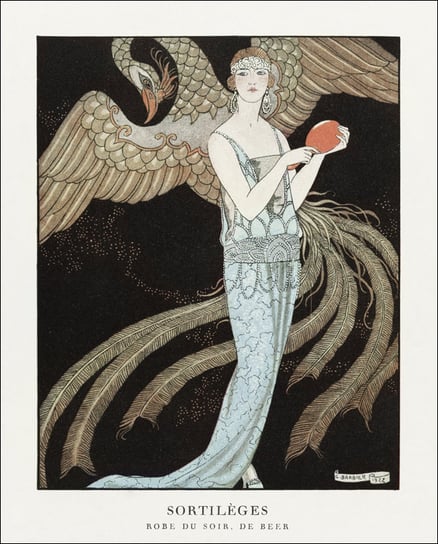 Sortilèges: Evening dress, de Beer, George Barbier - plakat 29,7x42 cm Galeria Plakatu