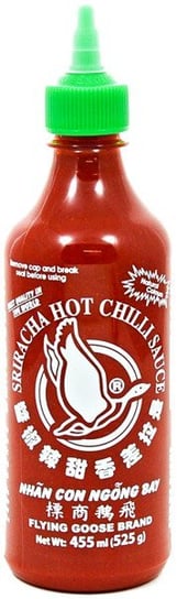 Sos chili Sriracha z liśćmi kaffiru, bardzo ostry (60% chili) 455ml - Flying Goose Flying Goose