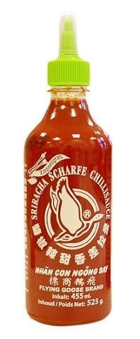 Sos chili Sriracha z trawą cytrynową, ostry (52% chili) 455ml - Flying Goose Flying Goose