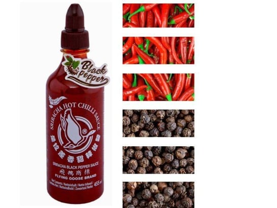 Sos Chilli Sriracha Z Czarnym Pieprzem Hot Mega Flying Goose 455ml ...