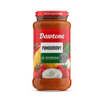 Sos pomidorowy ze śmietaną 520g Dawtona Inna marka