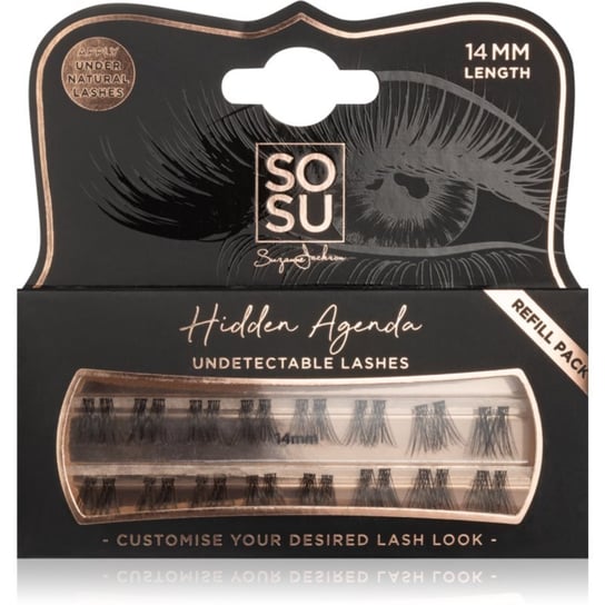 SOSU Cosmetics Hidden Agenda Undetectable Lashes kępki rzęs bez węzełków 14 mm Inna marka