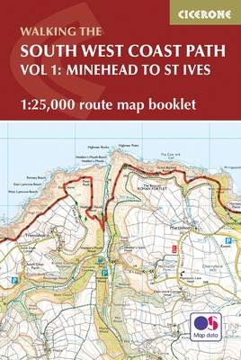 South West Coast Path Map Booklet - Minehead to St Ives Dillon Paddy