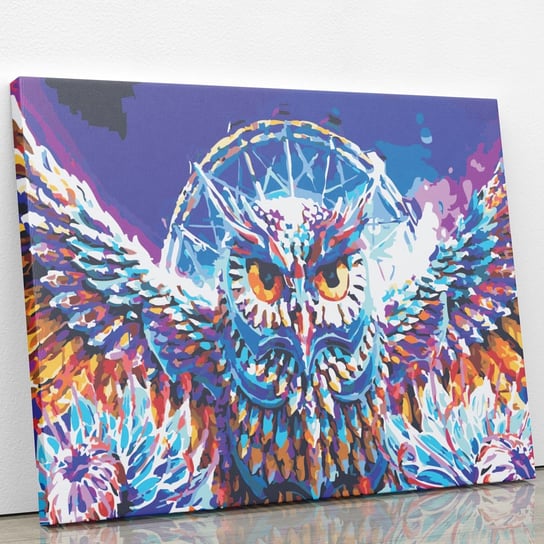 Sowa – królowa ptaków - Malowanie po numerach 50x40 cm ArtOnly