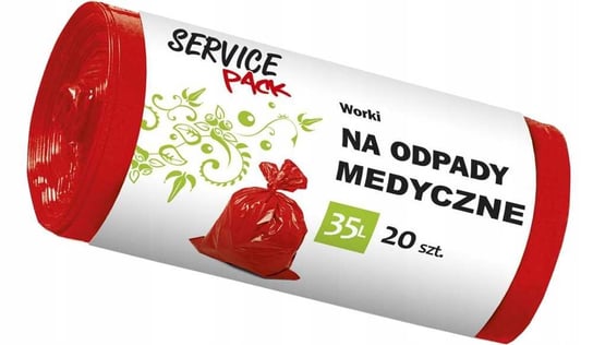 SP Worki na odpady MEDYCZNE LDPE  35L 20szt Service Pack