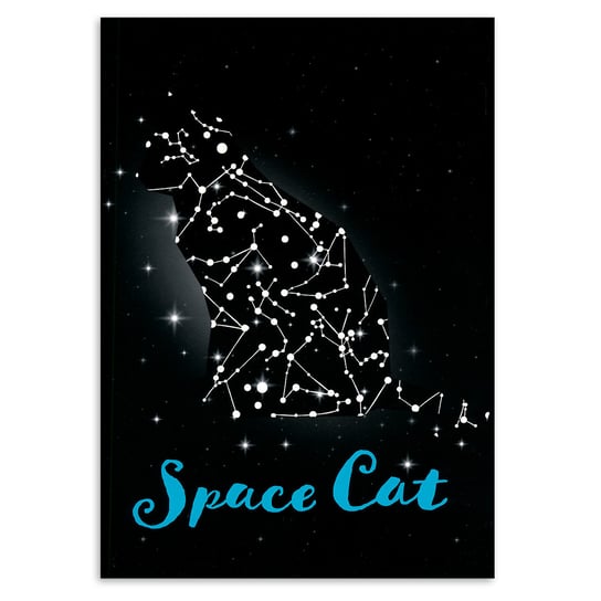Space Cat, Zeszyt w kratkę, A4 Paperdot
