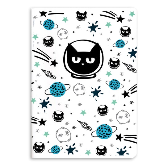 Space Cat, Zeszyt w kratkę, A5 Paperdot