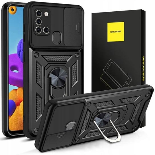 Spacecase Camring Galaxy A21S Czarny SpaceCase