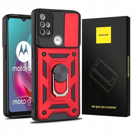 Spacecase Camring Moto G10/G30 Czerwony SpaceCase