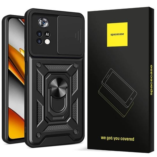 Spacecase Camring Poco M4 Pro 4G Czarny SpaceCase