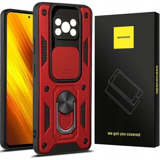 Spacecase Camring Poco X3 Pro Czerwony SpaceCase