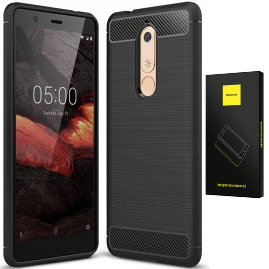 Spacecase Carbon Nokia 5.1 Czarny SpaceCase