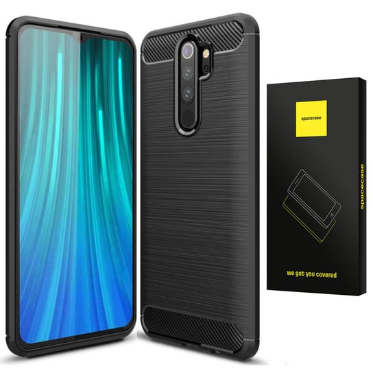 Spacecase Carbon Redmi 9 Czarny SpaceCase