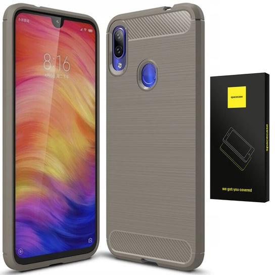 Spacecase Carbon Redmi Note 7 Szary SpaceCase