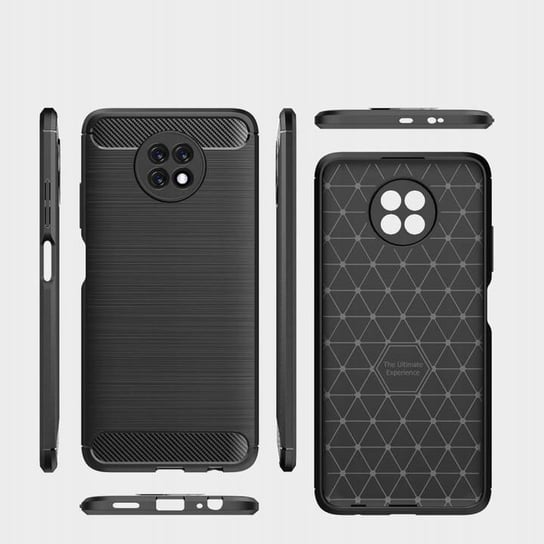 Spacecase Carbon Redmi Note 9T 5G Czarny SpaceCase