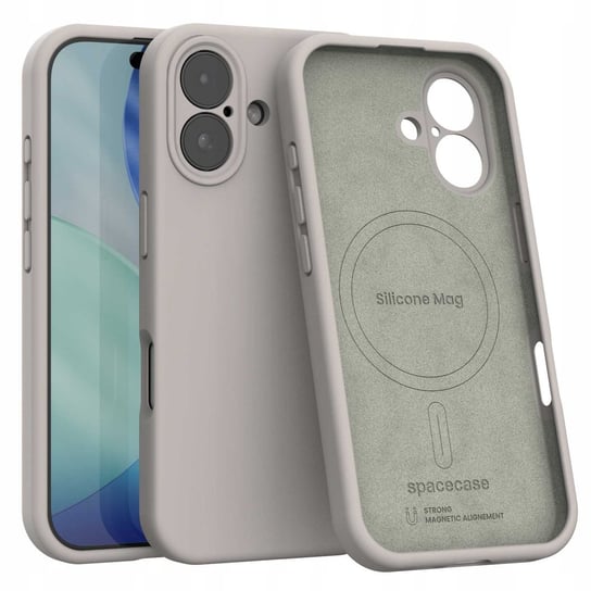 Spacecase Silicone Mag iPhone 17 stone Spacecase