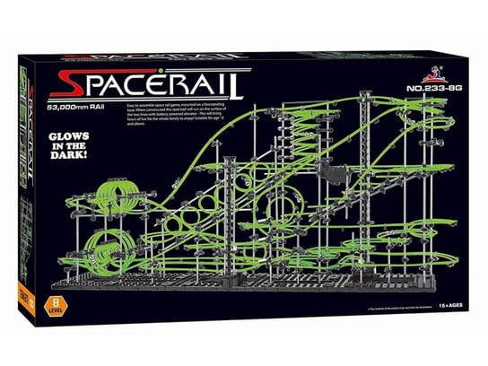 SpaceRail, tor dla kulek level 8G Kulkowy rollercoaster DK