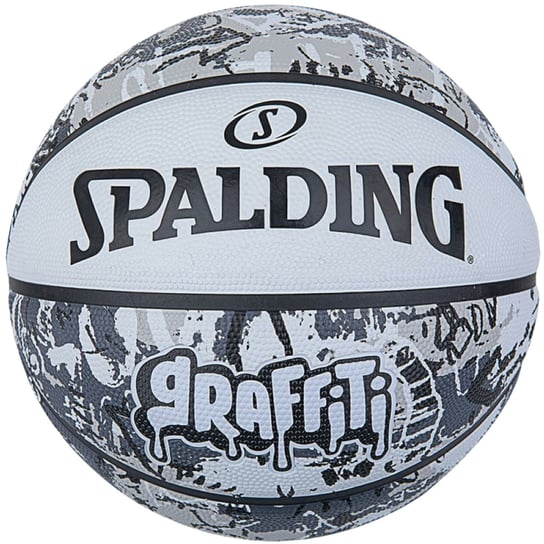 Spalding Graffiti Ball 84375Z, unisex, piłki do koszykówki, Szare Spalding