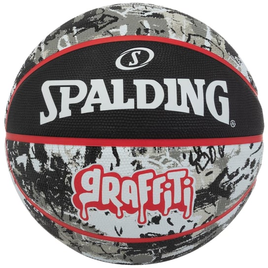 Spalding Graffiti Ball 84378Z, Unisex, Piłki Do Koszykówki, Czarne Spalding