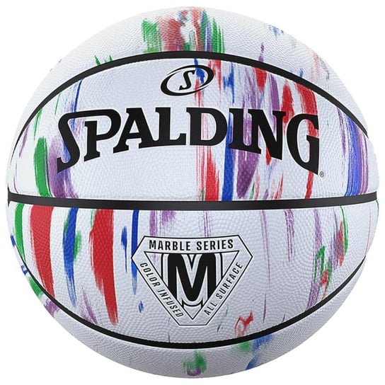 Spalding Marble Ball 84397Z, Piłka Do Koszykówki Biała Spalding