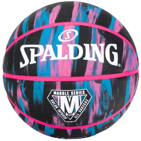 Spalding Marble Ball 84400Z, unisex, piłki do koszykówki, Wielokolorowe Spalding