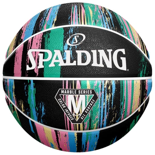 Spalding Marble Ball 84405Z, Piłka Do Koszykówki Czarna Spalding