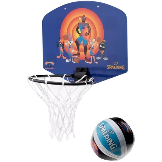 Spalding Mini Basketball Set Space Jam 79005Z, Kobieta/Mężczyzna, Tablica Do Koszykówki, Fioletowy Spalding