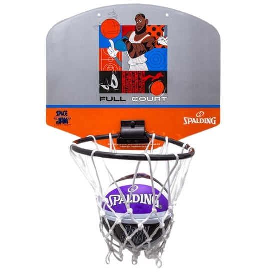 Spalding Mini Basketball Set Space Jam 79007Z, Kobieta/Mężczyzna, Tablica Do Koszykówki, Szary Spalding