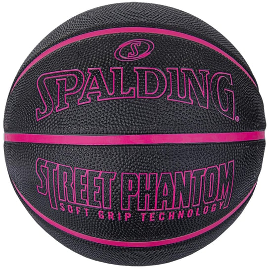 Spalding Phantom Ball 84385Z, unisex, piłki do koszykówki, Czarne Spalding