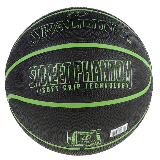Spalding Phantom Ball 84392Z, unisex, piłki do koszykówki, Czarne Spalding