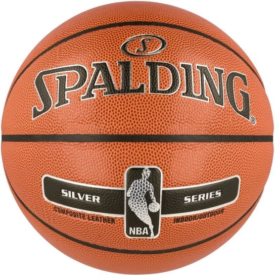 Spalding, Piłka do koszykówki, NBA Silver Indoor/Outdoor 2017, brązowy, rozmiar 7 Spalding