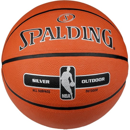 Spalding, Piłka NBA Silver, brązowy, rozmiar 6 Spalding