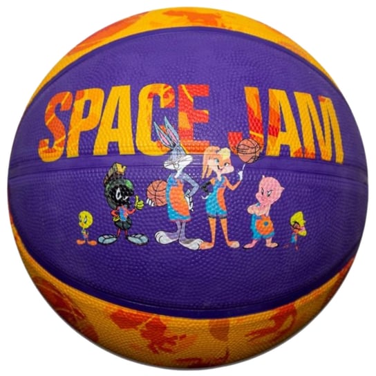 Spalding Space Jam Tune Squad Ball 84602Z, Piłka Do Koszykówki Fioletowa Spalding