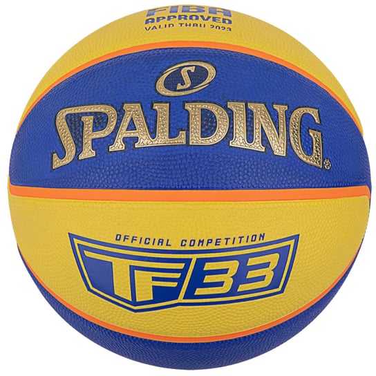 Spalding Tf-33 Official Ball 84352Z, Piłka Do Koszykówki Żółta Spalding
