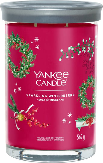 Sparkling Winterberry - Yankee Candle Signature - Świeca Tumbler Z Dwoma Knotami Yankee Candle
