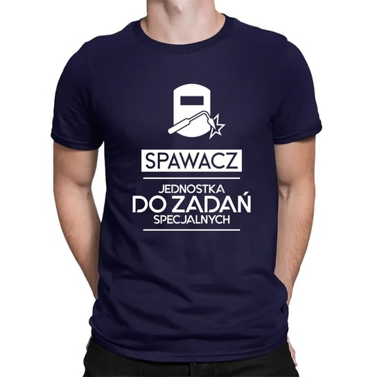 Spawacz - jednostka do zadań specjalnych - męska koszulka na prezent Granatowa Koszulkowy