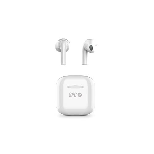 SPC Zion Pro – prawdziwie bezprzewodowe słuchawki z superkompaktową obudową, zestawem głośnomówiącym, sterowaniem dotykowym, asystentem głosowym i wodoodpornością – białe Inna marka