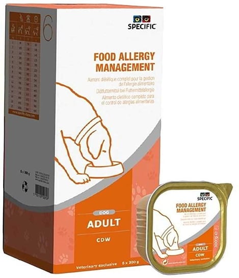 Specific CDW Food Allergy Management 6x0,3 kg karma dla dorosłych psów (alergia) Dechra