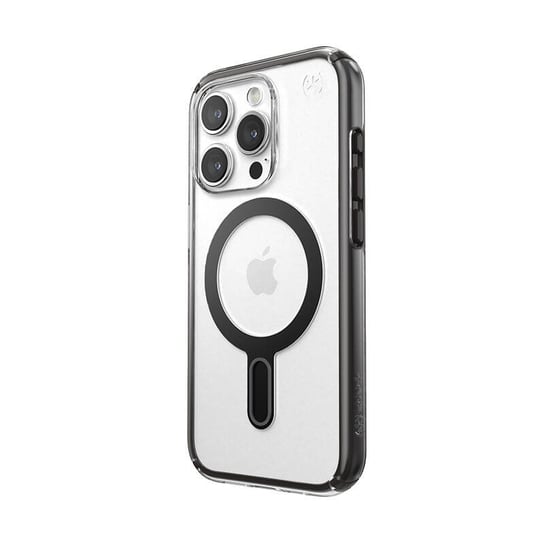 Speck Presidio Perfect-Clear ClickLock & Magsafe - Etui iPhone 15 Pro (Clear / Frosted Black / Slate Grey) Speck